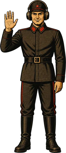 DJ Soviet Snack, waving hello